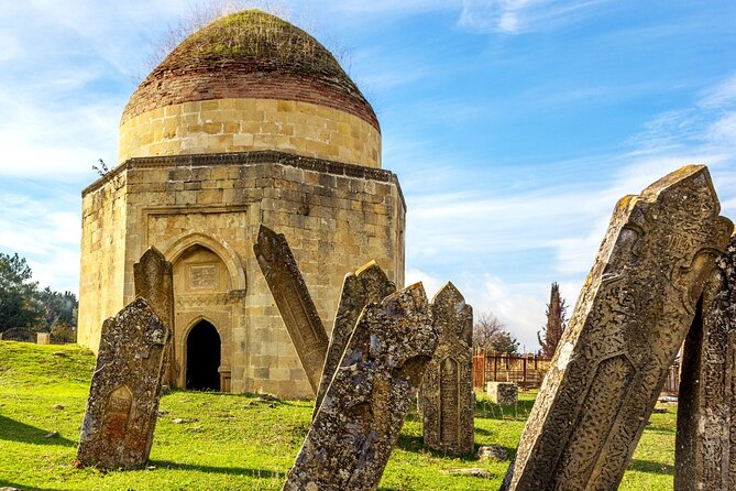 2 days 1 Night Shamakhi - Gabala - Lahij - Sheki Tour ( Northern Route) - Day 1: Diri Baba, Juma Mosque, Lahij Crafts, and a Lake Walk in Gabala