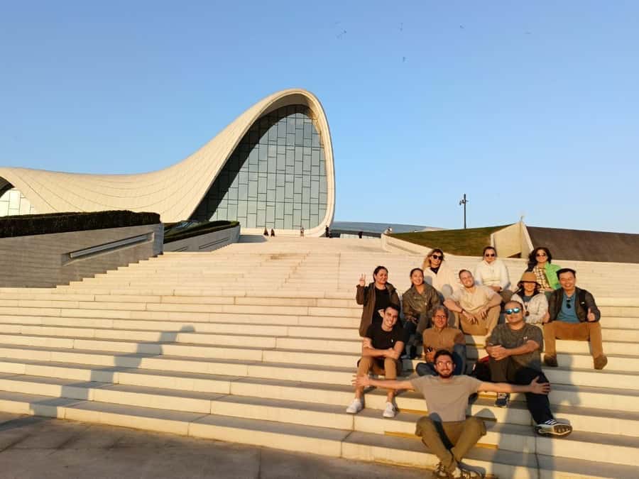 Ateshgah Fire temple and Burning mountain tour - The Heydar Aliyev to fire to flames timing, what it feels like