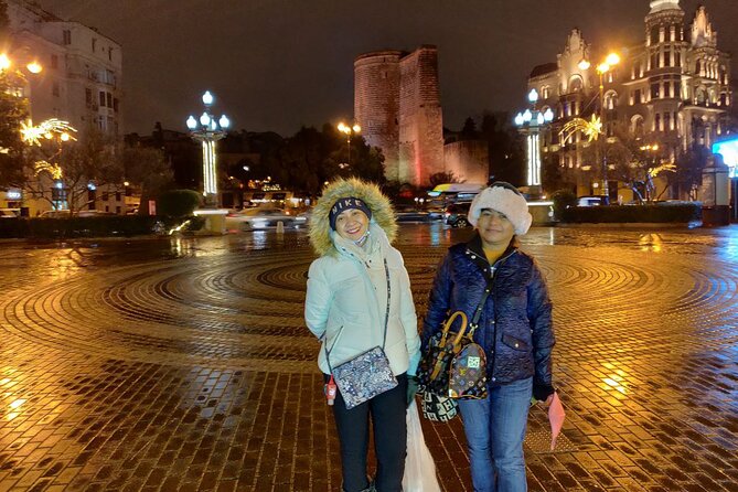 Baku by Night: Small-Group Walking Tour - Stop 2: Funicular to the Hilltop, Bay Views, and Flame Towers Area