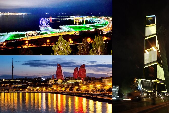 Baku Night Panoramic tour - How the Baku Night Panoramic tour runs from 7:00 pm