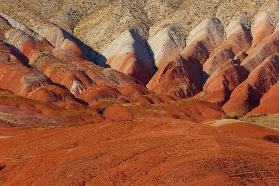 Baku: Pink Lake, Candy Cane & Beshbarmag Mountains - The Candy Cane Mountains in Khizi: striped rocks, quick stops, good photos