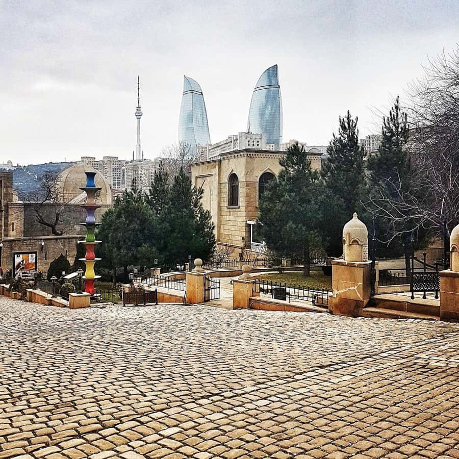 Baku: The Best 5 Sightseeing Spots Gobustan + Old City Tour - Yanar Dag, the burning mountain that keeps going