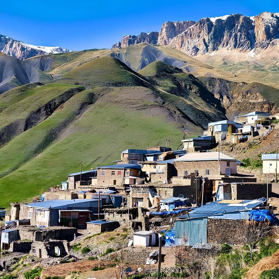 Baku to Khinaliq village, Guba, Candy Cane, w Homemade Lunch - Candy Cane Mountains near Khizi: why a short stop still feels worth it