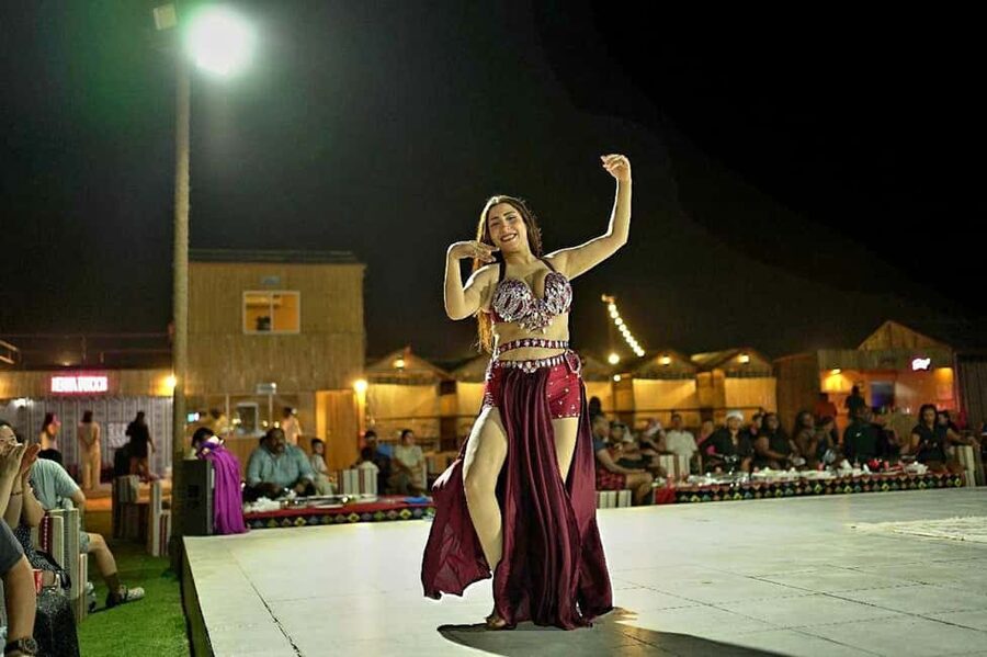 Dubai: Desert Safari, Camel Ride, Quad Bike & BBQ Dinner - Live Performances: Tanoura, Belly Dance, Fire Show, and Folk Dancing