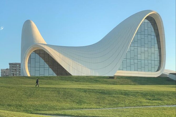 Fire Temple and Fire Mountain Tour - Heydar Aliyev Cultural Center park break and the I Love Baku moment