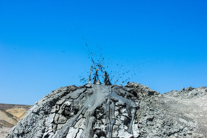 Gobustan and Mud volcanoes PRIVATE TOUR - Active mud volcanoes in Azerbaijan: 25 million years, and you can climb
