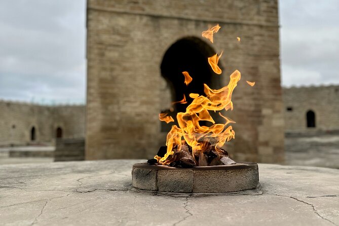Gobustan & Mud, Fire Temple, Burning Mountain (Group & Private) - Ateshgah Fire Temple: inscriptions, fortress vibes, and Zoroastrian symbolism