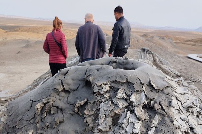 Gobustan-Mud Volcan-Fire Temple and Mountain Tour/Entrance inc - Stop 1: Bibi-Heybat Mosque and Caspian Sea Garden Views