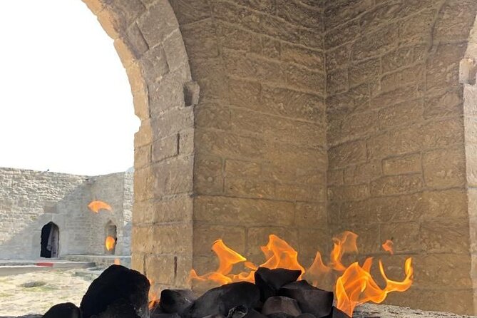 Majestic Journey to Qobustan and Absheron - Yanar Dag eternal flames: a small flame with big stories