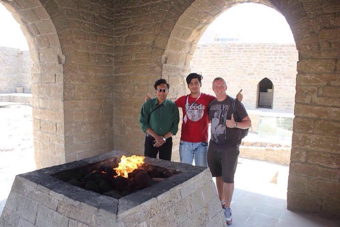 Mystic Ateshgah and Yanar Dag Tour - Stop 2: Yanar Dag’s Burning Mountain with that hillside flame