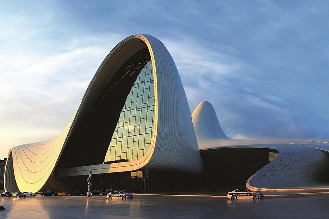 Private Ateshgah & Yanardag Tour - The Heydar Aliyev Cultural Center stop: a 20-minute architecture breather