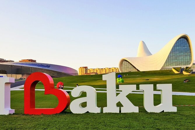 Private Baku City Tour - Perfect for first-time visitors - Driving past modern Baku icons: carpet museum energy and big-city landmarks