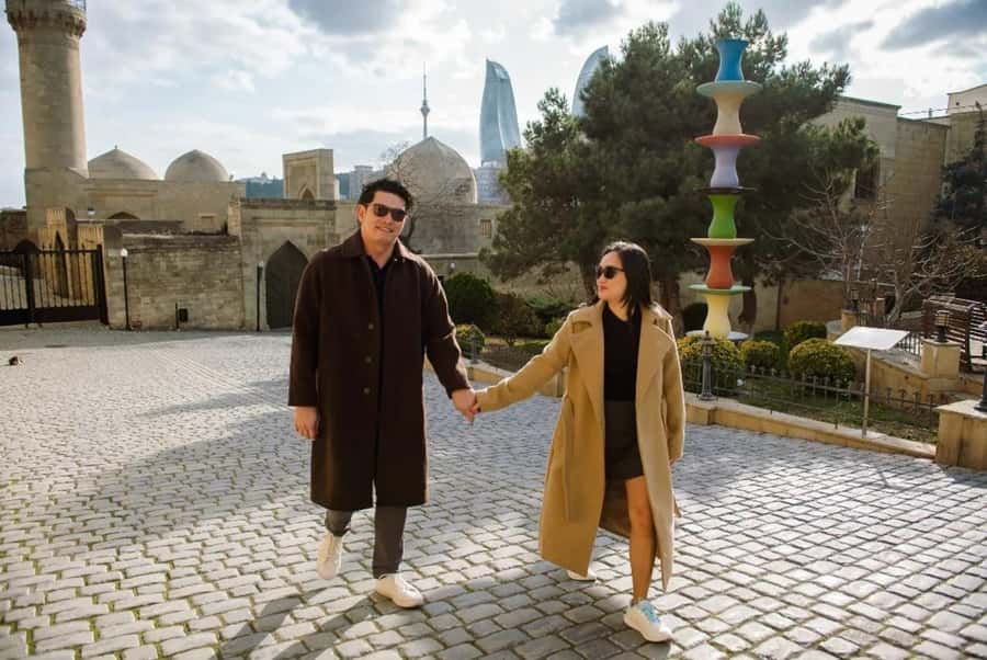 Private Baku Old City Photoshoot - Maiden Tower Photo Moment: Turning a Landmark Into a Personal Portrait