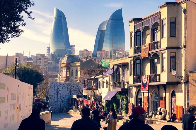 Special 7 Nights 8 Days Azerbaijan Tour Package - Day 4 in Baku: Highland Park at golden hour, Flame Towers and views